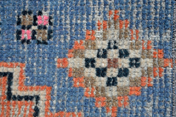 Unique Turkish Vintage small area rug doormat for home decor, bathroom rug, area oushak rug bathroom mat kitchen rug kilim rug, rug 2.10X1.5, 665557