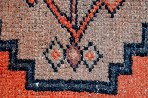 Natural Turkish Vintage small area rug doormat for home decor, bathroom rug, area oushak rug bathroom mat kitchen kilim rug, rug 2.8X1.6, 665586