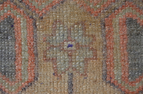 Unique Turkish Vintage small area rug doormat for home decor, bathroom rug, area oushak rug bathroom mat kitchen rug kilim rug, rug 3.1x1.7, 665638