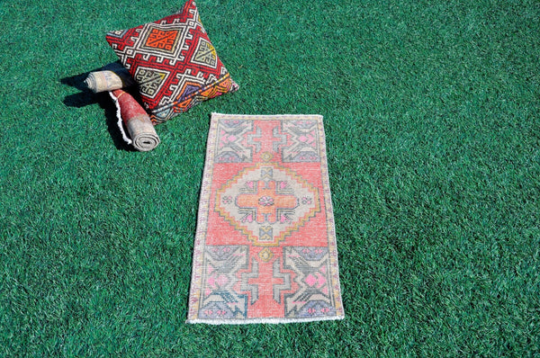 Unique Turkish Vintage small area rug doormat for home decor, bathroom rug, area oushak rug bathroom mat kitchen rug kilim rug, rug 2.10X1.5, 665570