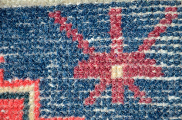 Unique Turkish Vintage small area rug doormat for home decor, bathroom rug, area oushak rug bathroom mat kitchen rug kilim rug, rug 3.4x1.6, 665670