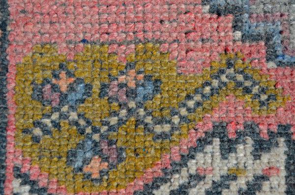 Unique Turkish Vintage small area rug doormat for home decor, bathroom rug, area oushak rug bathroom mat kitchen rug kilim rug, rug 3x1.8, 665680