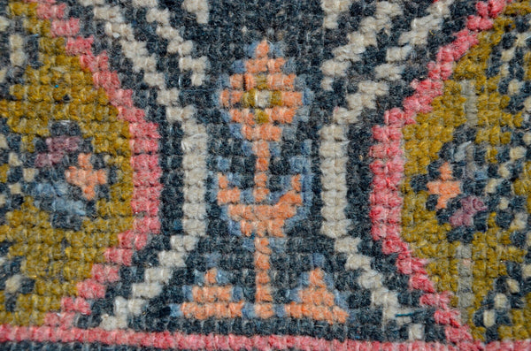 Unique Turkish Vintage small area rug doormat for home decor, bathroom rug, area oushak rug bathroom mat kitchen rug kilim rug, rug 3x1.8, 665680