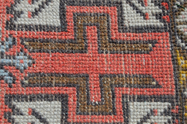 Unique Turkish Vintage small area rug doormat for home decor, bathroom rug, area oushak rug bathroom mat kitchen rug kilim rug, rug 3.7x1.8, 665685