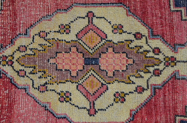 Natural Turkish Vintage small area rug doormat for home decor, bathroom rug, area oushak rug bathroom mat kitchen kilim rug, rug 3.6X1.7, 665729