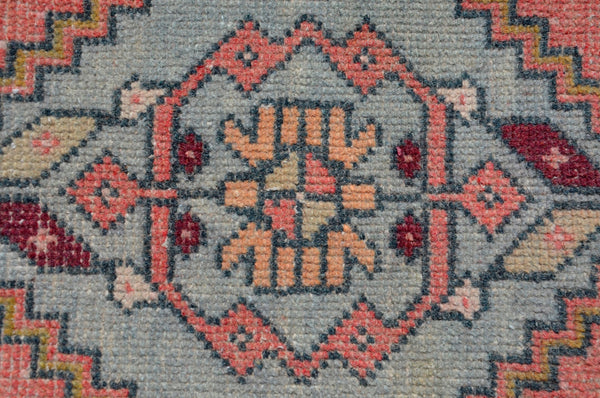 Handmade Turkish Vintage small area rug doormat for home decor, bathroom rug, area oushak rug bathroom mat kitchen kilim rug, rug 3,2X1,4, 665475