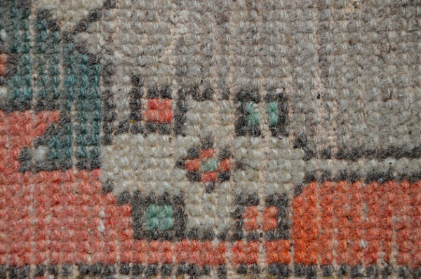 Natural Turkish Vintage small area rug doormat for home decor, bathroom rug, area oushak rug bathroom mat kitchen ru  kilim rug, rug 3X1,5, 665478