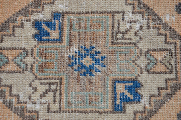 Handmade Turkish Vintage small area rug doormat for home decor, bathroom rug, area oushak rug bathroom mat kitchen kilim rug, rug 3,1X1,6, 665537
