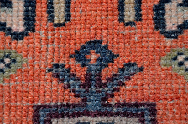 Handmade Turkish Vintage small area rug doormat for home decor, bathroom rug, area oushak rug bathroom mat kitchen kilim rug, rug 2.11x1.6, 665471