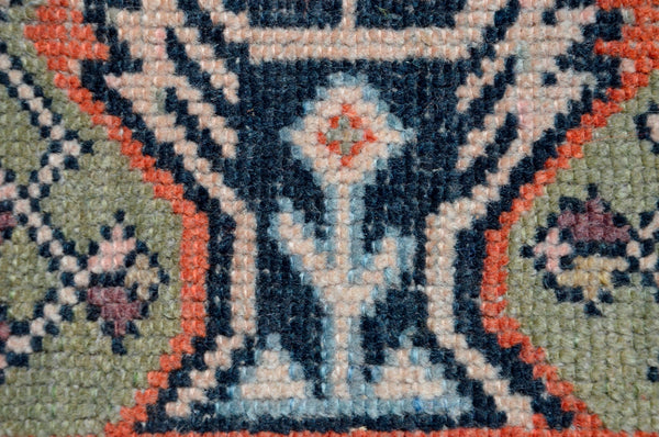 Handmade Turkish Vintage small area rug doormat for home decor, bathroom rug, area oushak rug bathroom mat kitchen kilim rug, rug 2.11x1.6, 665471