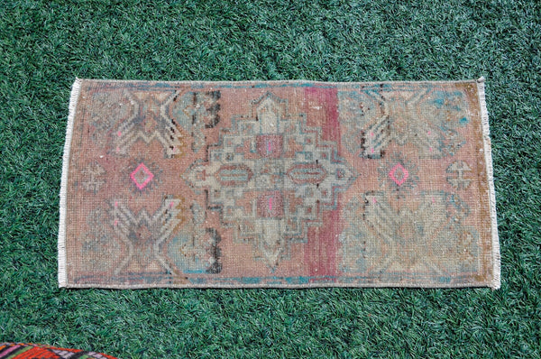 Unique Turkish Vintage small area rug doormat for home decor, bathroom rug, area oushak rug bathroom mat kitchen rug kilim rug, rug 2.10X1.5, 665500