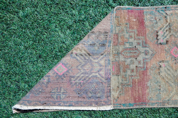 Unique Turkish Vintage small area rug doormat for home decor, bathroom rug, area oushak rug bathroom mat kitchen rug kilim rug, rug 2.10X1.5, 665500