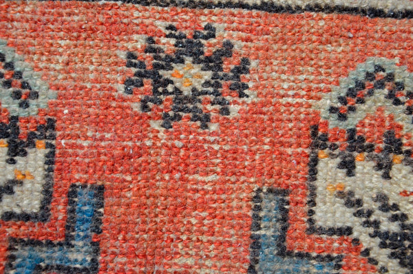 Turkish Handmade Vintage small area rug doormat for home decor, bathroom rug, area oushak rug bathroom mat kitchen kilim rug, rug 2.11X1.6, 665535