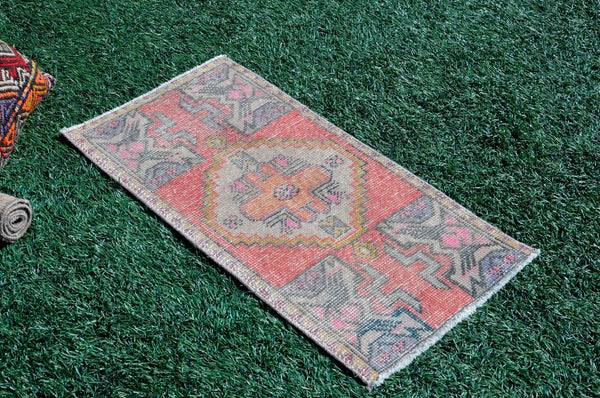 Unique Turkish Vintage small area rug doormat for home decor, bathroom rug, area oushak rug bathroom mat kitchen rug kilim rug, rug 2.10X1.5, 665570