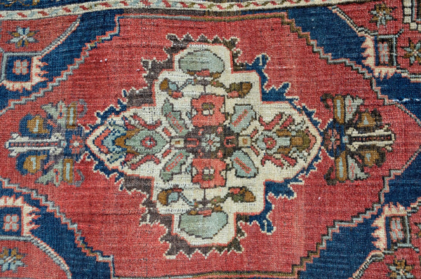 Turkish Handmade Vintage small area rug doormat for home decor, bathroom rug, area oushak rug bathroom mat kitchen kilim rug, rug 3.5x1.10, 665635