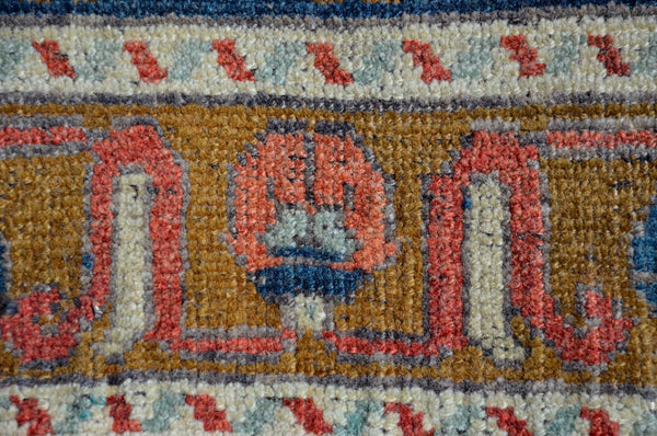 Turkish Handmade Vintage small area rug doormat for home decor, bathroom rug, area oushak rug bathroom mat kitchen kilim rug, rug 3.5x1.10, 665635