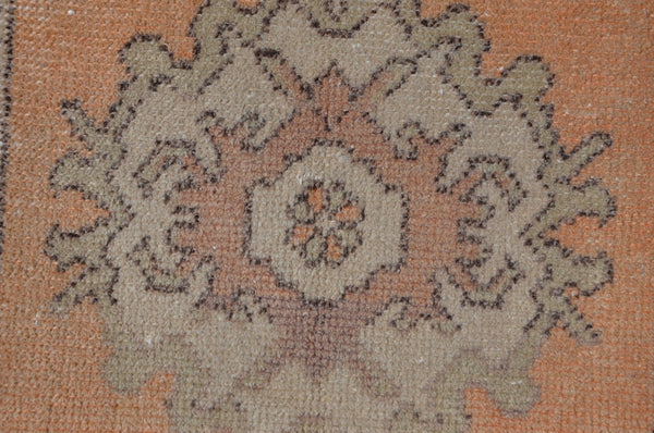 Natural Turkish Vintage small area rug doormat for home decor, bathroom rug, area oushak rug bathroom mat kitchen kilim rug, rug 2.11X1.5, 665637