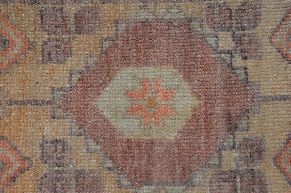 Unique Turkish Vintage small area rug doormat for home decor, bathroom rug, area oushak rug bathroom mat kitchen rug kilim rug, rug 3.1x1.7, 665638