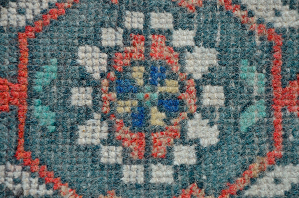 Turkish Handmade Vintage small area rug doormat for home decor, bathroom rug, area oushak rug bathroom mat kitchen kilim rug, rug 3.6x1.8, 665640
