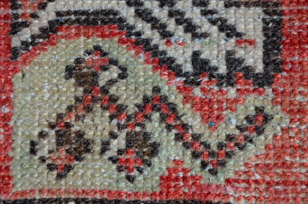 Handmade Turkish Vintage small area rug doormat for home decor, bathroom rug, area oushak rug bathroom mat kitchen kilim rug, rug 2.10x1.6, 665641