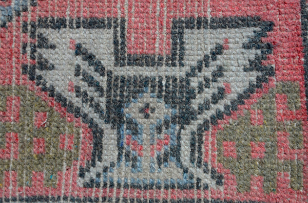 Natural Turkish Vintage small area rug doormat for home decor, bathroom rug, area oushak rug bathroom mat kitchen kilim rug, rug 2.11X1.6, 665669