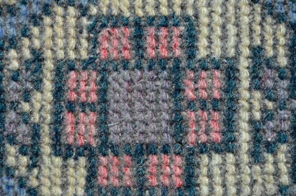 Handmade Turkish Vintage small area rug doormat for home decor, bathroom rug, area oushak rug bathroom mat kitchen kilim rug, rug 2.11x1.6, 665683