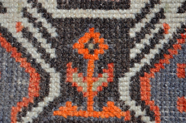 Natural Turkish Vintage small area rug doormat for home decor, bathroom rug, area oushak rug bathroom mat kitchen kilim rug, rug 3.1X1.7, 665684