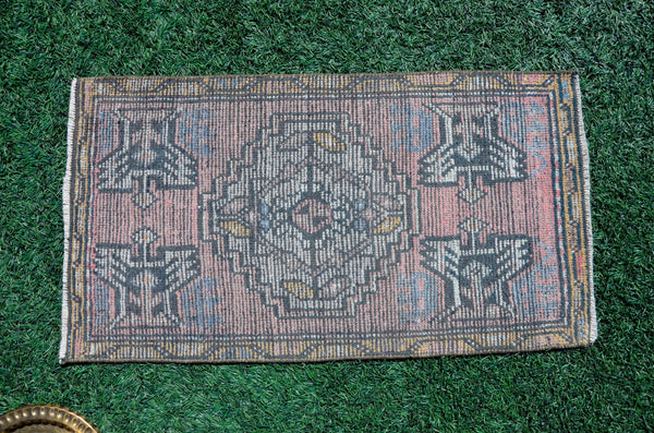 Unique Turkish Vintage small area rug doormat for home decor, bathroom rug, area oushak rug bathroom mat kitchen rug kilim rug, rug 3.1x1.8, 665695