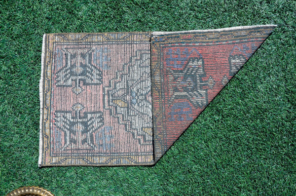 Unique Turkish Vintage small area rug doormat for home decor, bathroom rug, area oushak rug bathroom mat kitchen rug kilim rug, rug 3.1x1.8, 665695