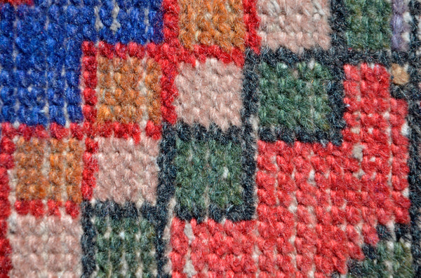 Natural Turkish Vintage small area rug doormat for home decor, bathroom rug, area oushak rug bathroom mat kitchen kilim rug, rug 3.1X1.7, 665699