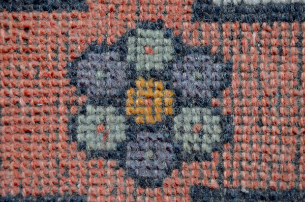 Vintage Handmade Turkish small area rug doormat for home decor, bathroom rug, area oushak rug bathroom mat kitchen kilim rug, rug 2.10x1.7, 665721