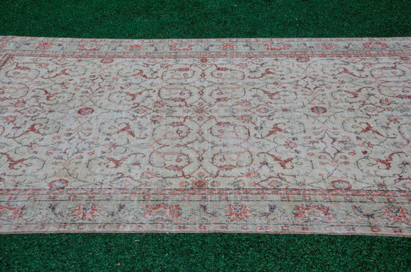 Unique Turkish large Vintage rug for home decor, oversize rug, area rug oushak rug boho rug bedroom kitchen rug  kilim rug, rugs 10x6, 666039