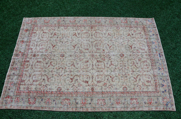 Unique Turkish large Vintage rug for home decor, oversize rug, area rug oushak rug boho rug bedroom kitchen rug  kilim rug, rugs 10x6, 666039