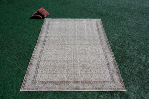 Turkish Handmade large Vintage rug for home decor, oversize rug, area rug oushak rug boho rug bedroom rug kitchen rug  kilim rug, rugs 6x10, 666046