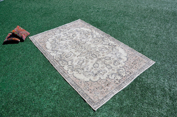 Turkish Handmade large Vintage rug for home decor, oversize rug, area rug oushak rug boho rug bedroom rug kitchen rug  kilim rug, rugs 9x6, 666048