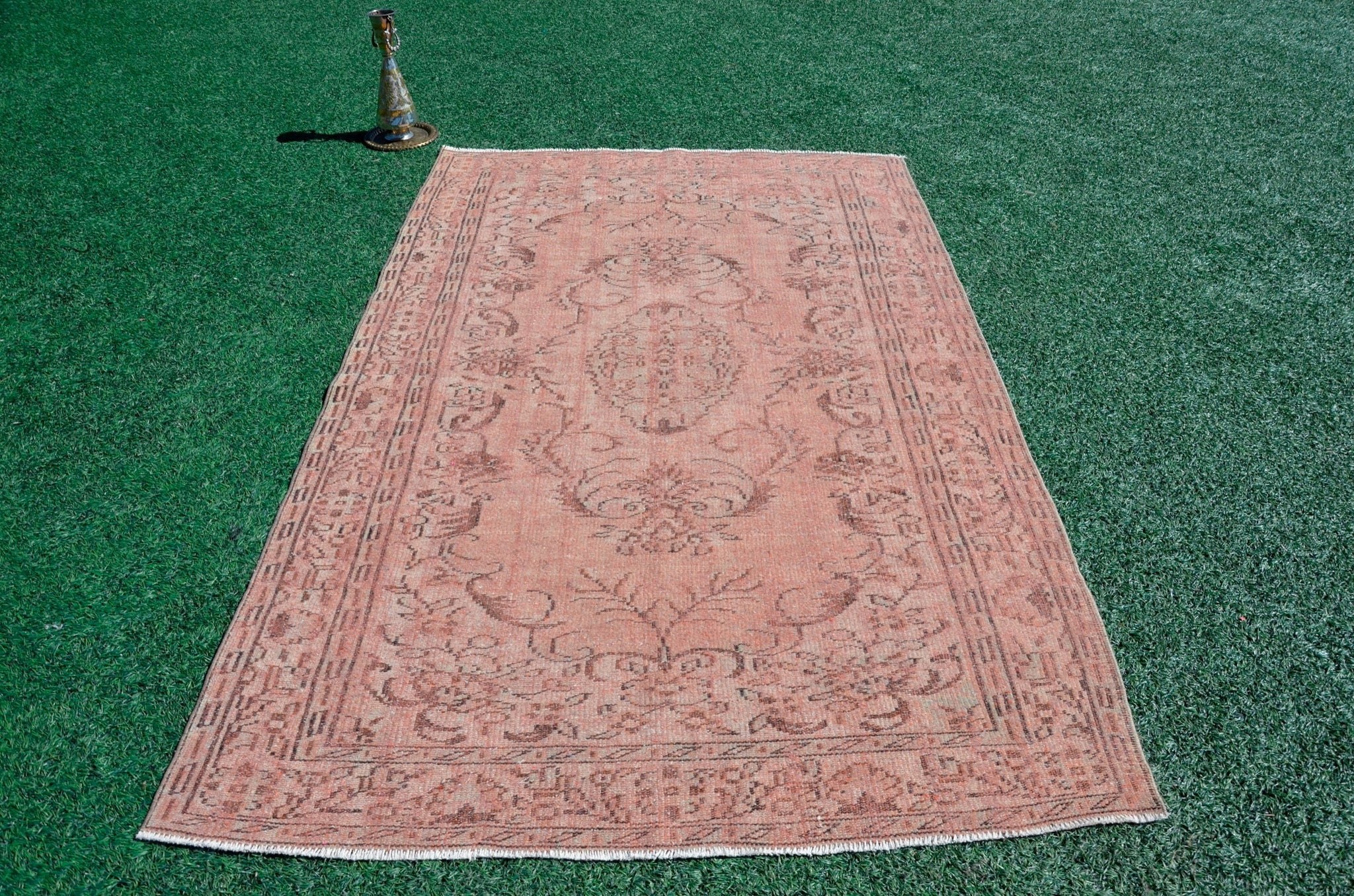 Natural Turkish large Vintage rug for home decor, oversize rug, area rug oushak rug boho rug bedroom rug kitchen rug  kilim rug, rugs 5x8, 666061