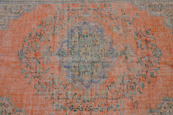 Handmade Turkish large Vintage rug for home decor, oversize rug, area rug oushak rug boho rug bedroom rug kitchen rug  kilim rug, rugs 6x10, 666070