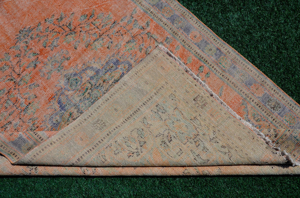 Handmade Turkish large Vintage rug for home decor, oversize rug, area rug oushak rug boho rug bedroom rug kitchen rug  kilim rug, rugs 6x10, 666070