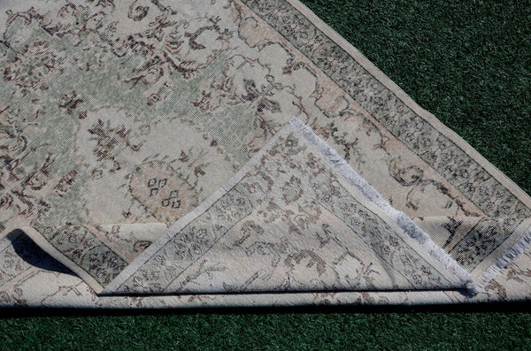 Handmade Turkish large Vintage rug for home decor, oversize rug, area rug oushak rug boho rug bedroom rug kitchen rug  kilim rug, rugs 5x8, 666074