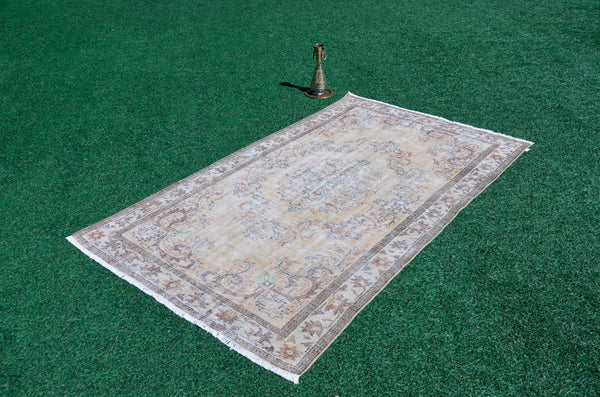 Unique Turkish large Vintage rug for home decor, oversize rug, area rug oushak rug boho rug bedroom kitchen rug  kilim rug, rugs 6x9, 666077