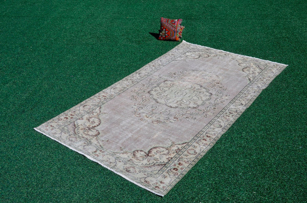 Hand knotted Turkish large Vintage rug for home decor, oversize rug, area rug oushak rug boho rug bedroom kitchen rug  kilim rug, rugs 5x10, 666092