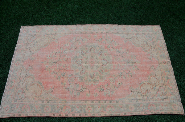 Turkish Handmade large Vintage rug for home decor, oversize rug, area rug oushak rug boho rug bedroom rug kitchen rug  kilim rug, rugs 6x10, 666099