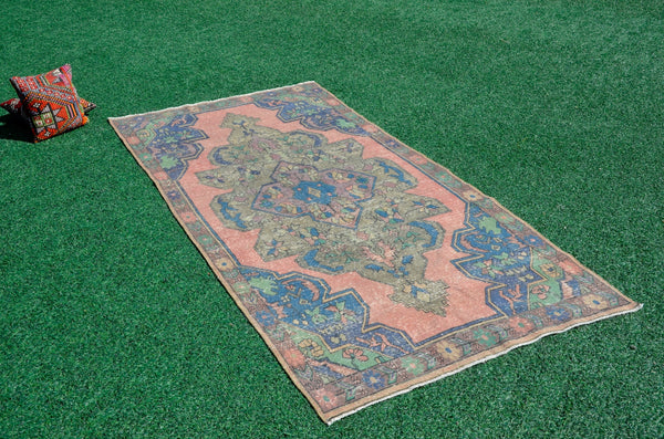 Natural Turkish large Vintage rug for home decor, oversize rug, area rug oushak rug boho rug bedroom rug kitchen rug  kilim rug, rugs 10x5, 666108