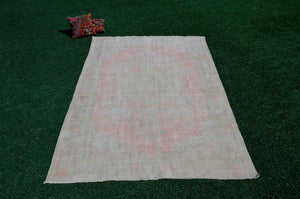 Hand knotted Turkish large Vintage rug for home decor, oversize rug, area rug oushak rug boho rug bedroom kitchen rug  kilim rug, rugs 6x10, 666130