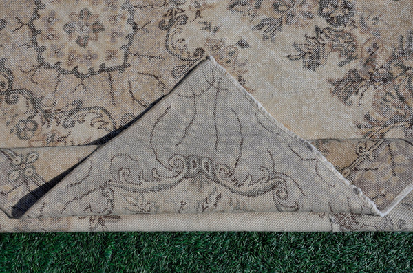 Natural oushak Turkish rug for home decor, Vintage rug, area rug boho rug bedroom rug kitchen rug bathroom rug kilim rug  handmade, rugs 5x9, 666131