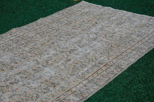 Handmade oushak Turkish rug for home decor, Vintage rug, area rug boho rug bedroom rug kitchen rug bathroom rug kilim rug handmade, rugs 8x4, 666134