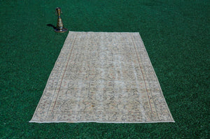 Handmade oushak Turkish rug for home decor, Vintage rug, area rug boho rug bedroom rug kitchen rug bathroom rug kilim rug handmade, rugs 8x4, 666134