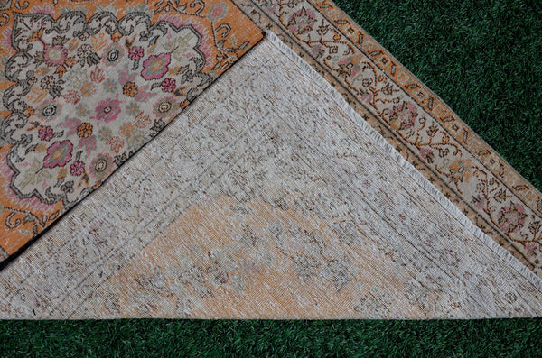 Vintage Turkish unique rug for home decor, area rug, oushak rug boho rug bedroom rug kitchen rug  bathroom rug kilim, rugs 8x4, 666147