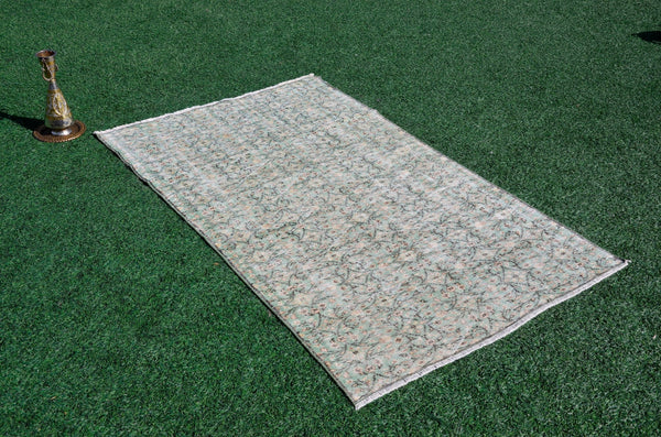 Natural oushak Turkish rug for home decor, Vintage rug, area rug boho rug bedroom rug kitchen rug bathroom rug kilim rug  handmade, rugs 5x8, 666154
