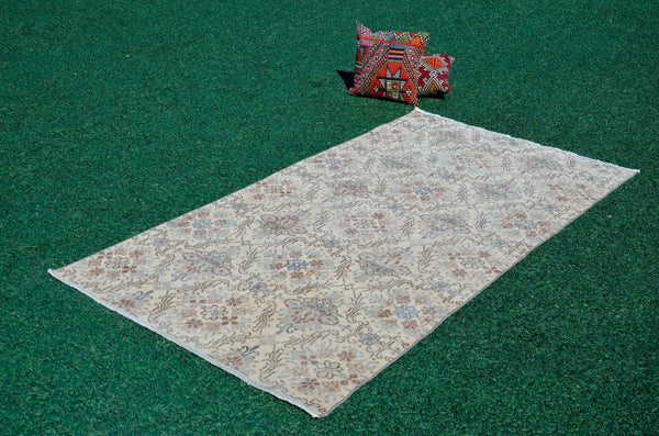 Unique Vintage Turkish Anatolian rug for home decor, area rug, oushak rug boho rug bedroom rug kitchen rug  bathroom rug kilim, rugs 7x4, 666162